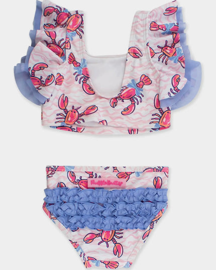 RB- Pink Lobster 2 piece swimsuit