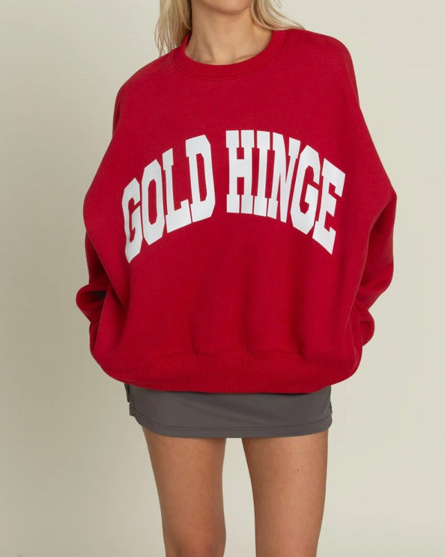 Gold Hinge - Ruby Wide Arm Sweatshirt
