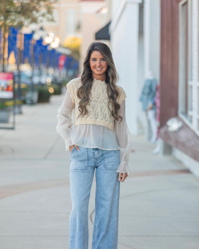 Bubblegum Bliss Top - Beige
