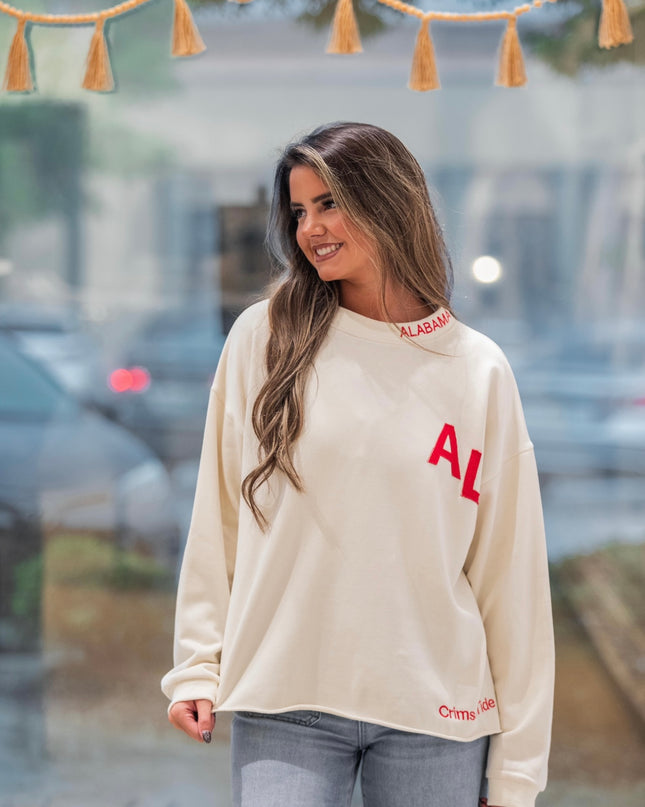 Crimson Tide Print Pullover Sweater