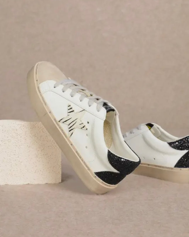 The Reba Sneaker - White/Black