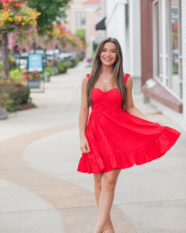 Victory Vibe Dress - Red