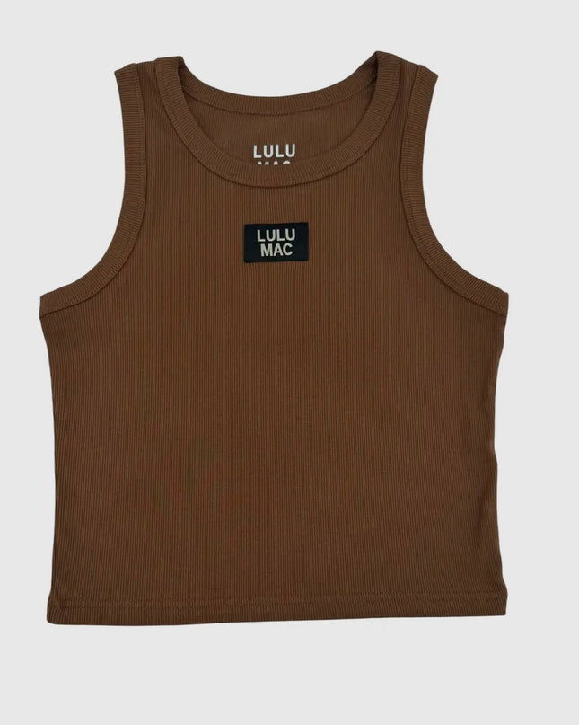 Lulu Mac Solid Tank - Brown