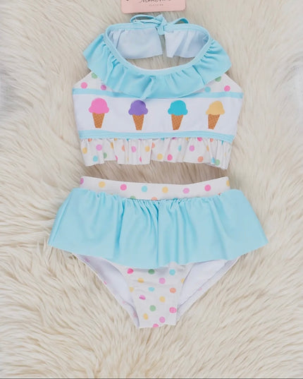 Ice Cream Ruffle Swimsuit