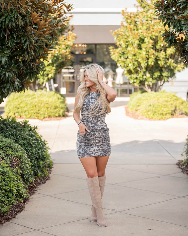 Zebra Print Set - Brown