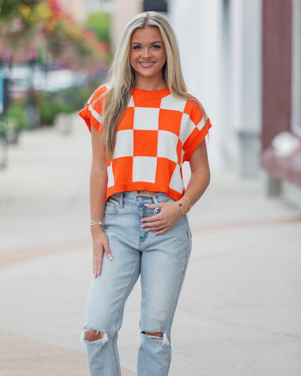 Check Back Later Top - Orange