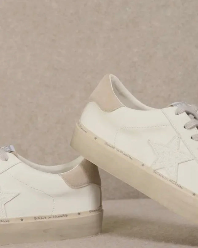 The Reba Sneaker - White Beige
