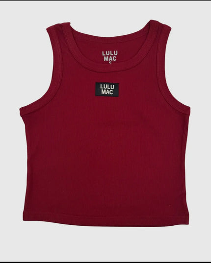 Lulu Mac Solid Tank - Maroon
