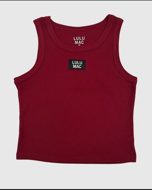 Lulu Mac Solid Tank - Maroon
