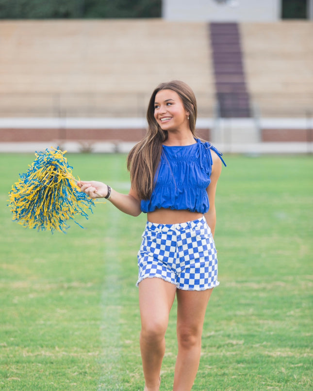 The Anniston Top - Blue