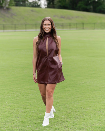 The Kenley Dress - Burgundy