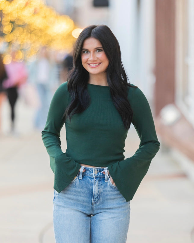 Forest Fade Long Sleeve - Dark Green