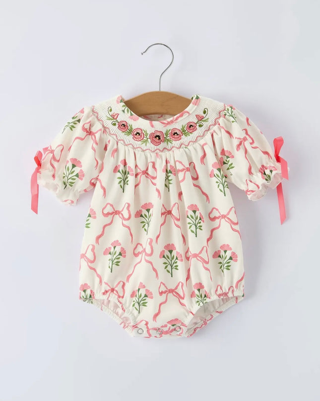 Girls Spring Floral Romper