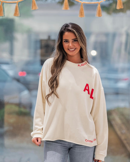 Crimson Tide Print Pullover Sweater