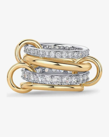 SB Silver and Gold Stacker Ring - Waterproof