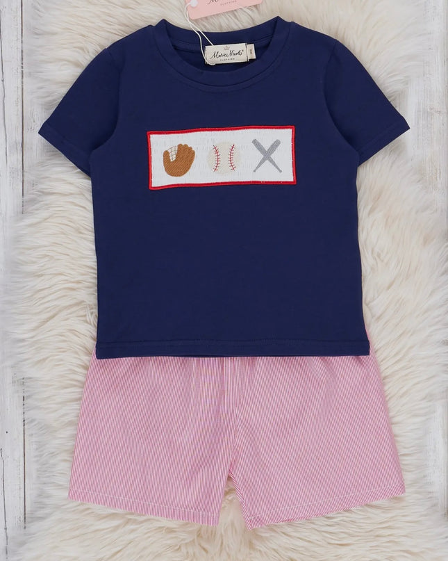 Baseball Smocked Outfit