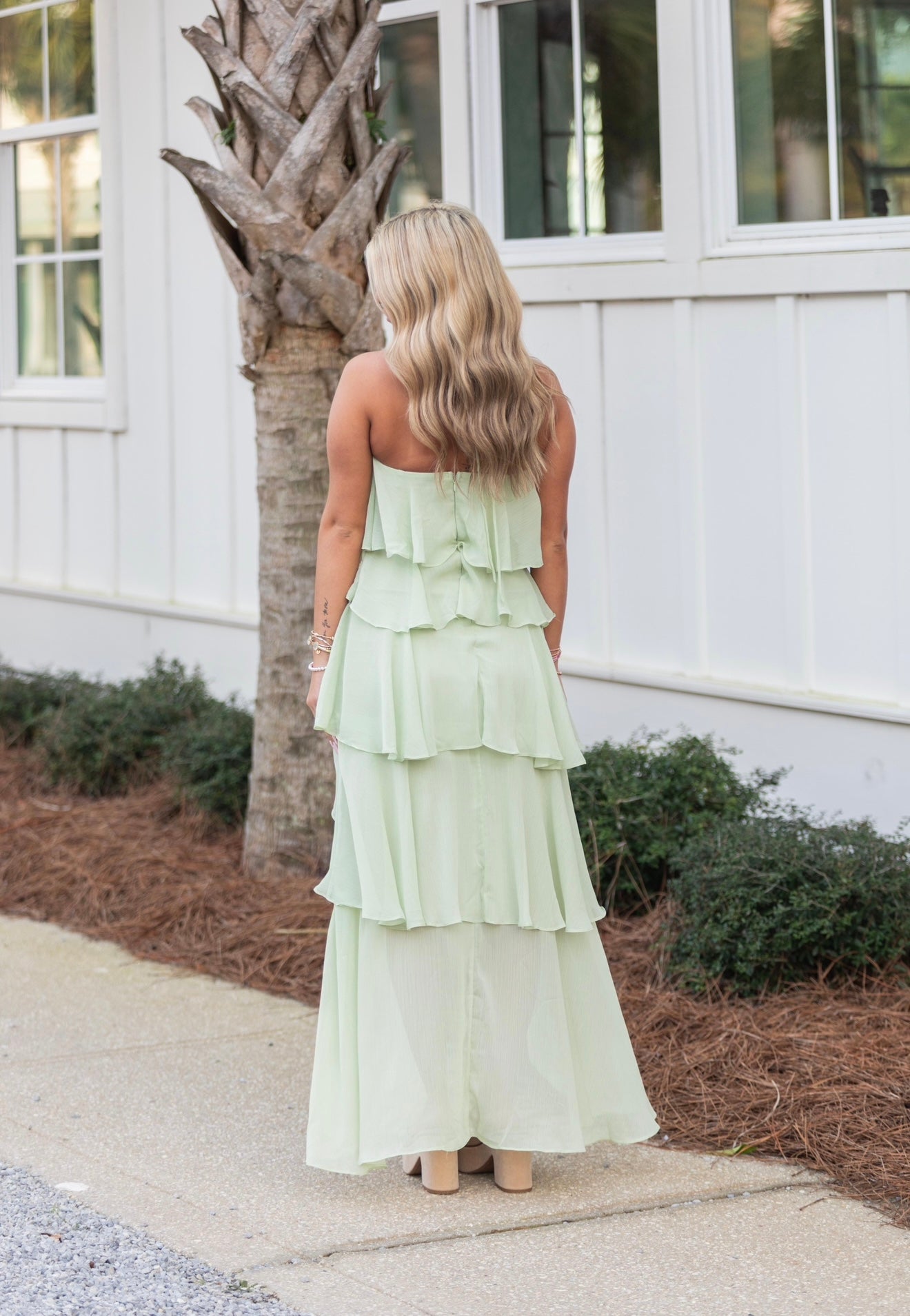 Willow Wave Ruffle Maxi Dress