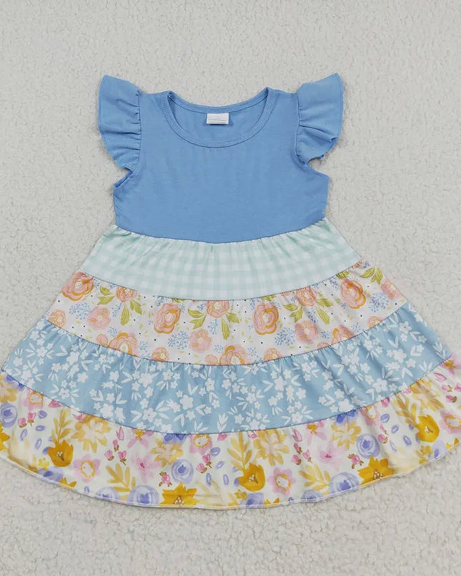 Floral Dress - Blue