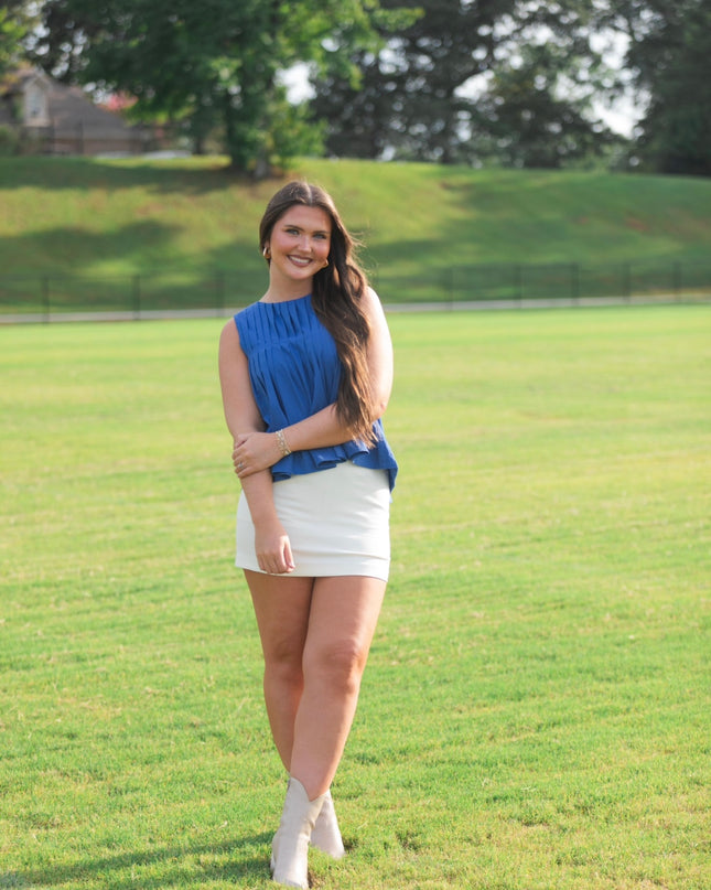 The Karley Top - Royal Blue