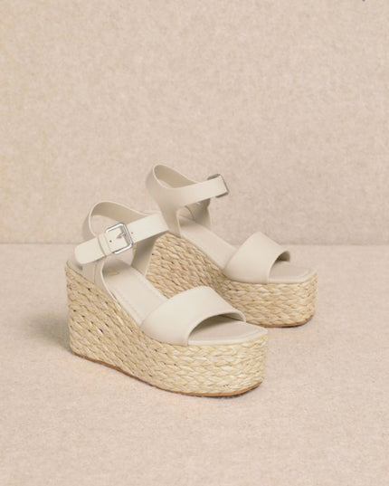Cannes Platform Wedge - Ivory