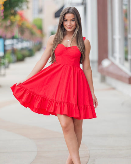 Victory Vibe Dress - Red