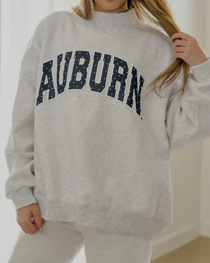 Auburn Polka Dot Sweatshirt - Gray