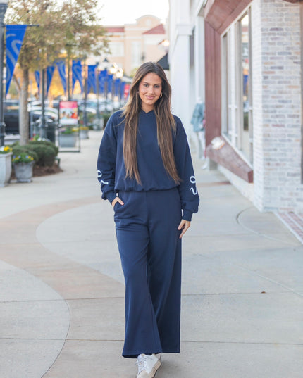 Bow Sweatset - Navy