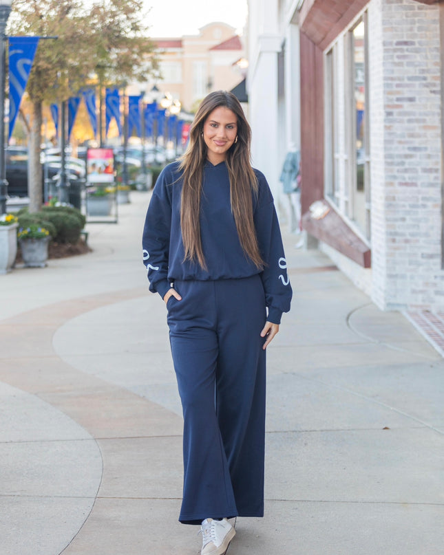 Bow Sweatset - Navy