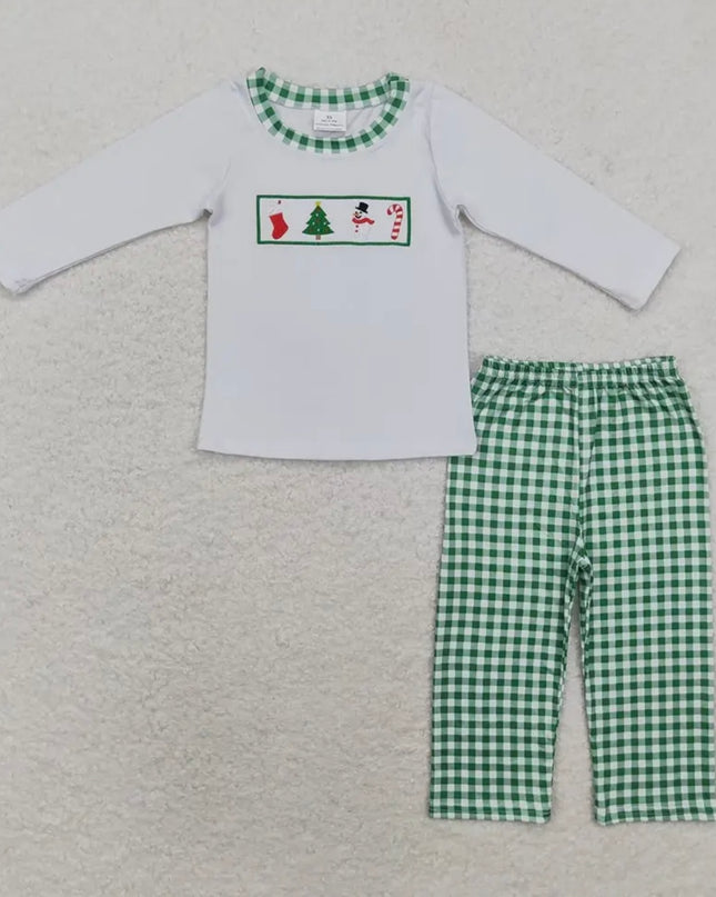 Boys Christmas Snowman Set