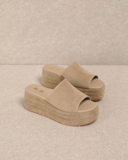 Harbor Platform Sandal - Taupe