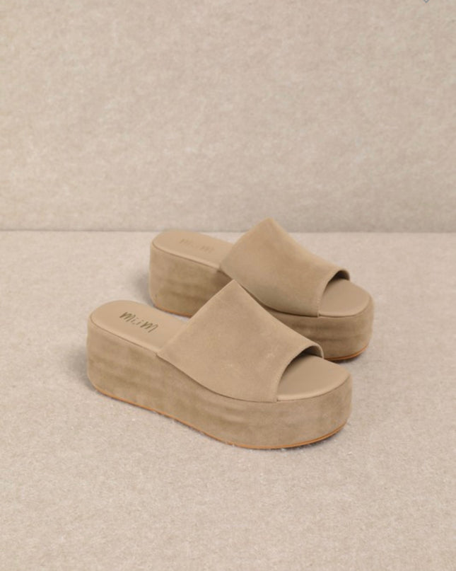 Harbor Platform Sandal - Taupe