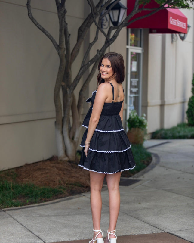 Better with a Bow Dress - Black