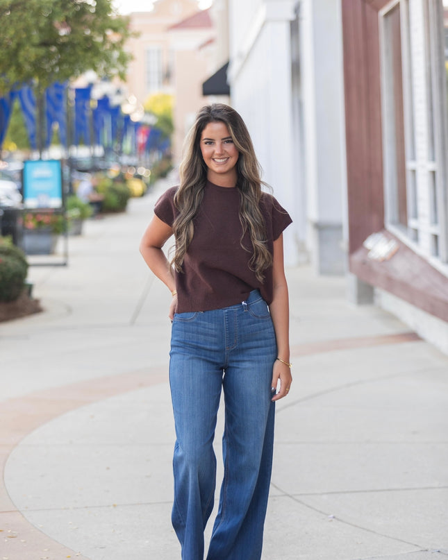 Espresso Knit Sweater - Chocolate
