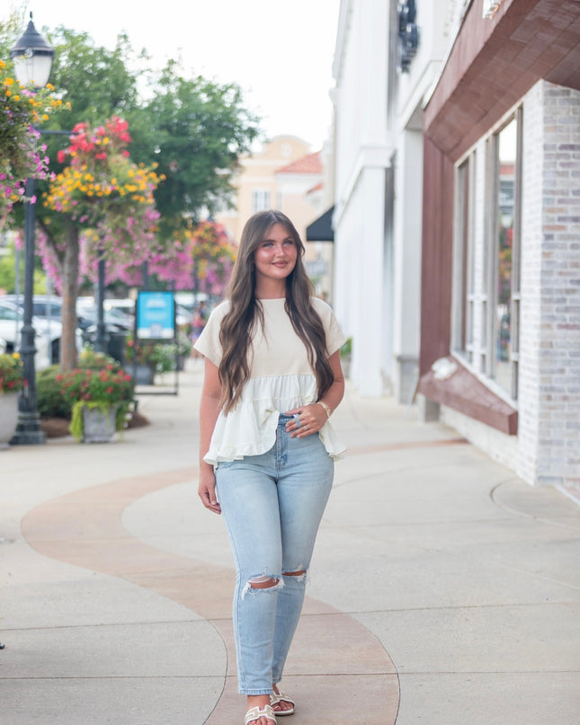 The Niki Top - Natural
