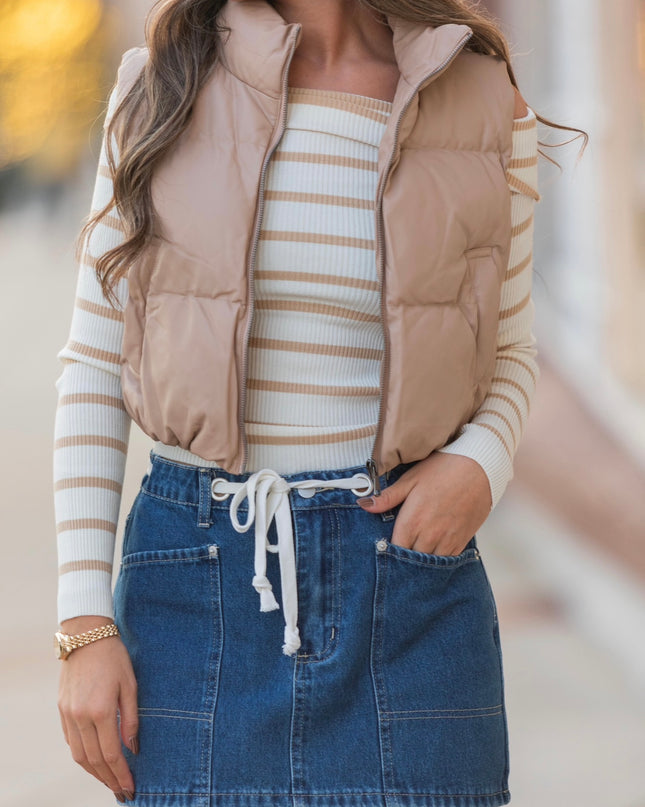 Toasty Taupe Vest - Dark Taupe