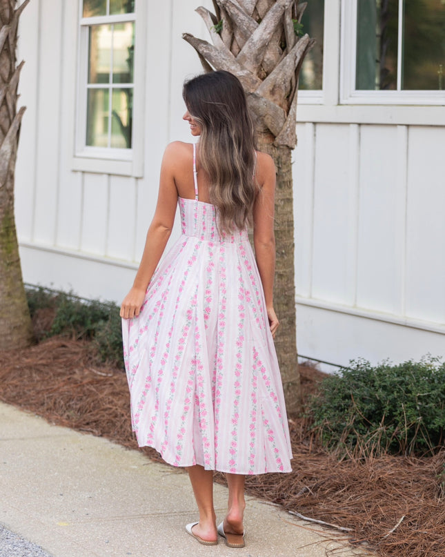 Petals & Poise Dress - Pink/Floral