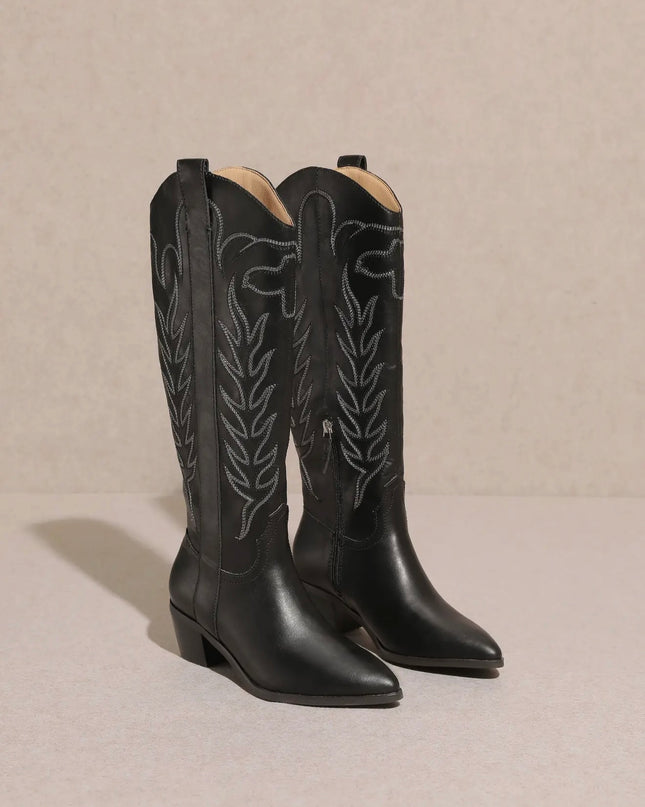 The Inlay Boot - Black