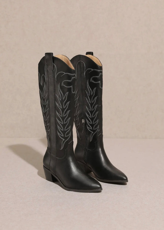 The Inlay Boot - Black