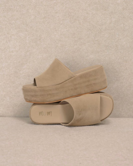 Harbor Platform Sandal - Taupe