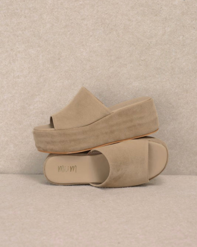 Harbor Platform Sandal - Taupe