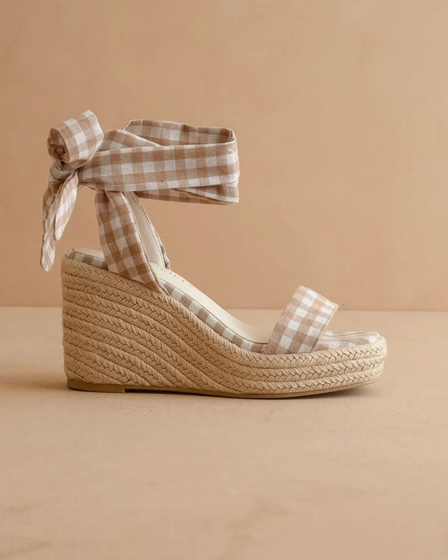 The Oceana - Latte Gingham