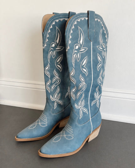 The Enora Boot - Blue