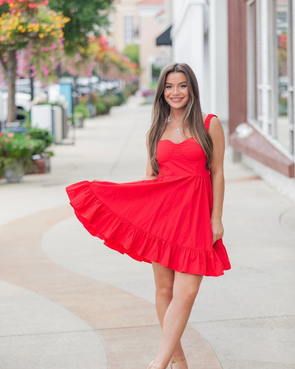 Victory Vibe Dress - Red