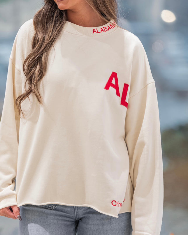 Crimson Tide Print Pullover Sweater