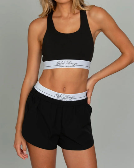 Gold Hinge Air Glide Sport Short - Black