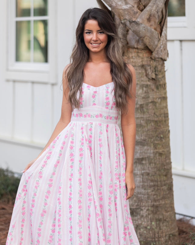 Petals & Poise Dress - Pink/Floral