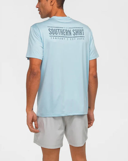 SS Camo Badge Performance Tee - Skyway