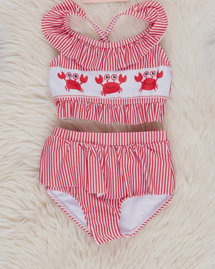 Happy Crab Swimsuit - Red