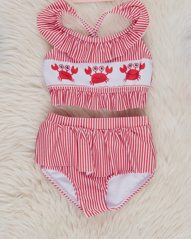 Happy Crab Swimsuit - Red