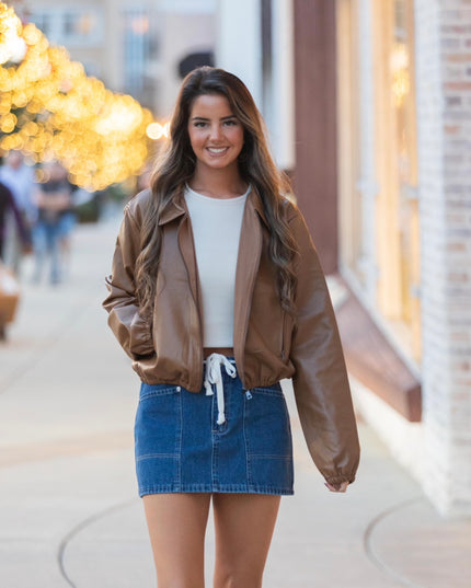 Polished and Pretty Jacket - Brown